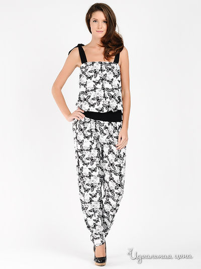 Комбинезон Наталья Новикова, цвет цвет белый / черный