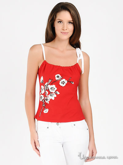 Топ Наталья Новикова, цвет цвет красный