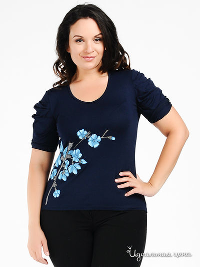 Джемпер Наталья Новикова, цвет цвет темно-синий