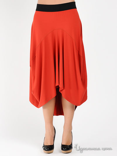 Юбка Наталья Новикова, цвет цвет терракотовый