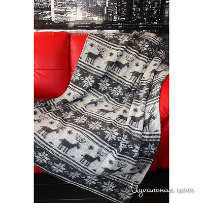 Плед Magicwool, цвет цвет серый / белый