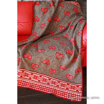 Плед Magicwool, цвет цвет кремовый / красный