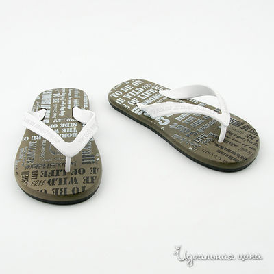 Сланцы Just Cavalli, цвет цвет хаки