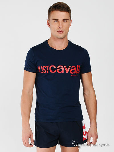 Футболка Just Cavalli, цвет цвет синий