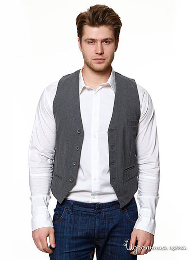 Жилет cipo&baxx, цвет цвет серый