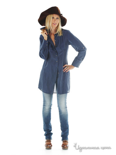 Рубашка-туника Artwizard, цвет цвет синий