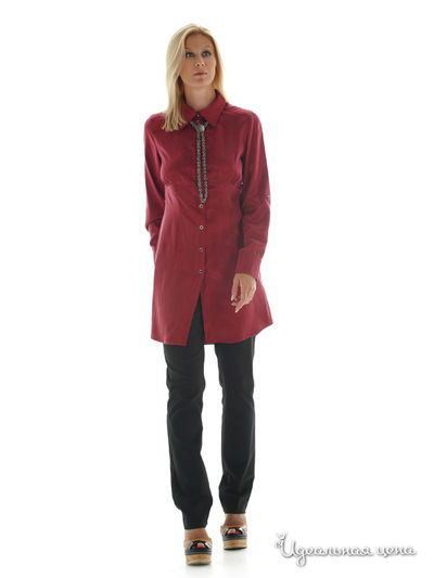 Рубашка-туника Artwizard, цвет цвет бордовый