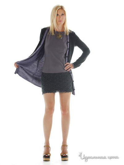 Кардиган Artwizard, цвет цвет серый / сиреневый