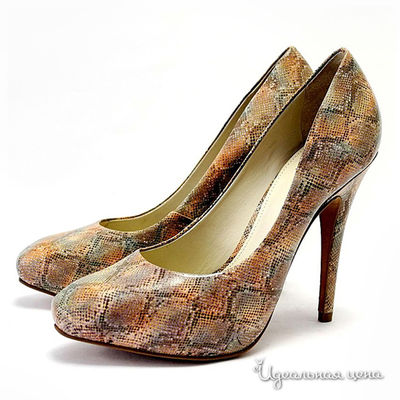 Туфли Capriccio, цвет цвет коричневый / принт питон