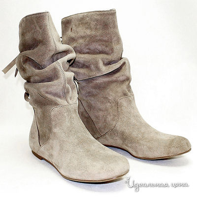 Полусапоги Capriccio, цвет цвет серо-бежевый