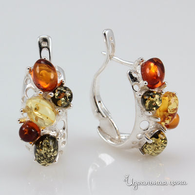Серьги Янтарная симфония