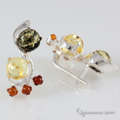 Серьги Янтарная симфония