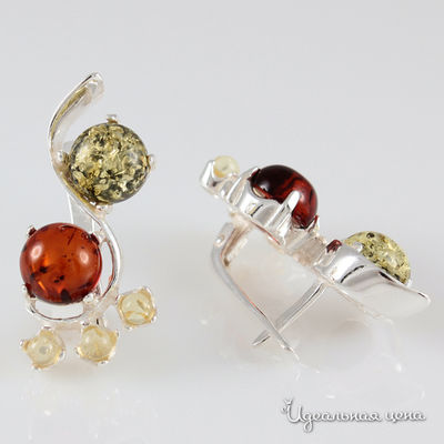 Серьги Янтарная симфония