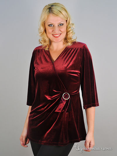 Блуза Forus, цвет цвет вишневый