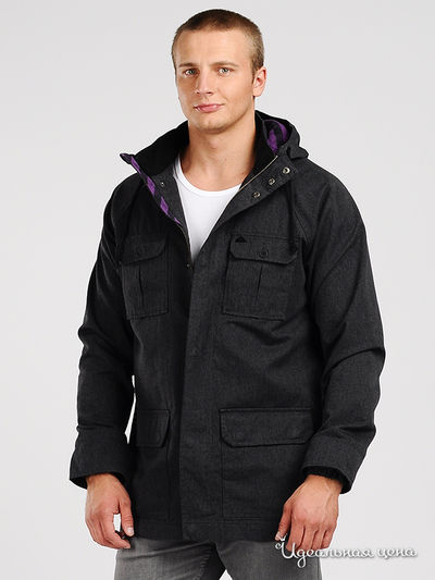 Куртка Quiksilver, цвет цвет серый меланж