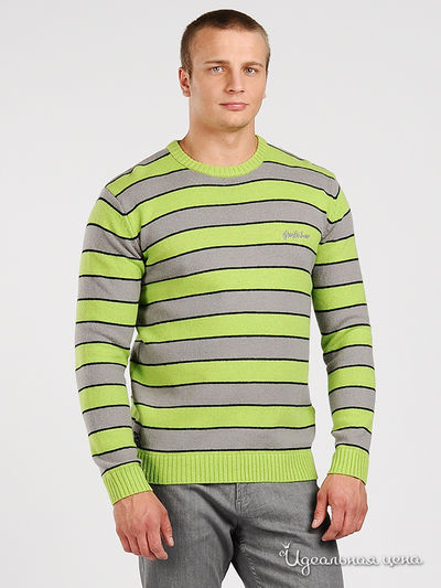 Джемпер Quiksilver, цвет цвет серый / лайм