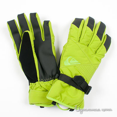 Перчатки Quiksilver, цвет цвет лайм / черный