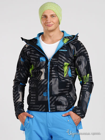 Куртка Quiksilver, цвет цвет черный / бежевый