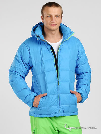 Пуховик Quiksilver, цвет цвет ярко-голубой