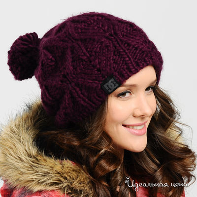 Шапка DC, цвет цвет баклажановый