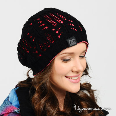 Шапка DC, цвет цвет черный / розовый