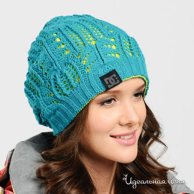 Шапка DC, цвет цвет морской волны / салатовый