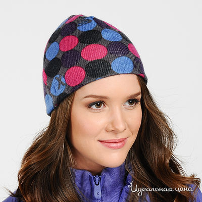 Шапка Roxy, цвет цвет темно-серый / мультиколор