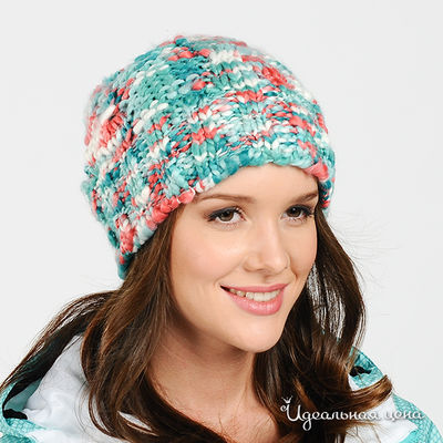 Шапка Roxy, цвет цвет бирюзовый / мультиколор