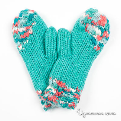 Варежки Roxy, цвет цвет бирюзовый / мультиколор