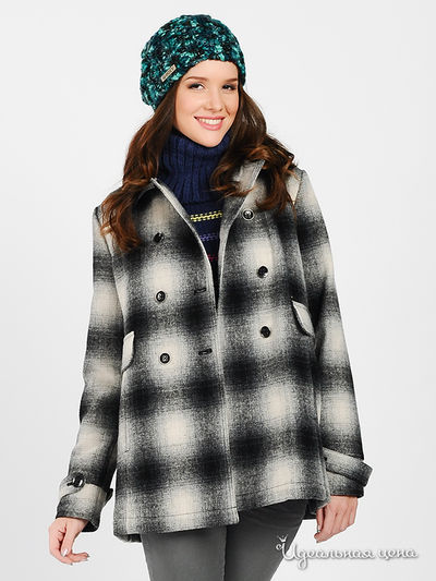 Пальто Roxy, цвет цвет серый / молочный