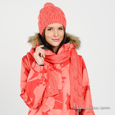 Шарф Roxy, цвет цвет коралловый