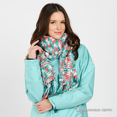 Шарф Roxy, цвет цвет бирюзовый / мультиколор