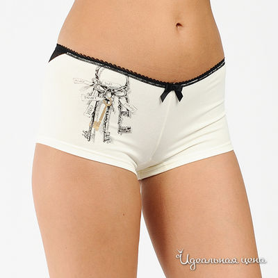 Трусы Yax, цвет цвет молочный / черный