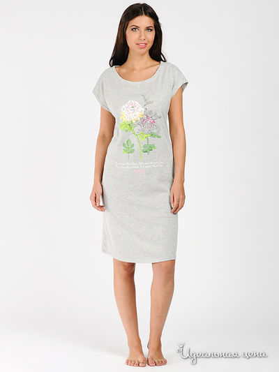 Сорочка Yax, цвет цвет серый меланж