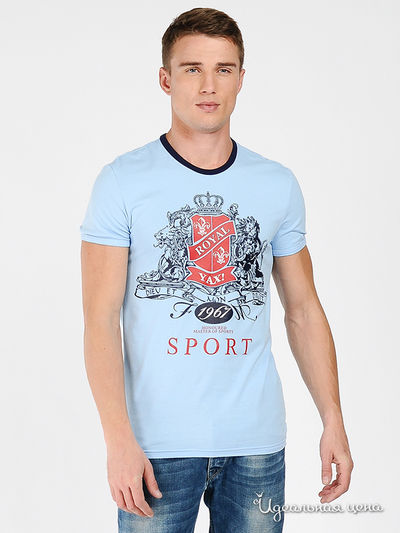 Футболка Yax, цвет цвет голубой