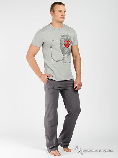 Комплект Yax, цвет цвет серый меланж / темно-серый