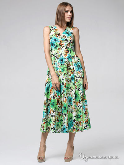 Платье Fleuretta, цвет цвет яблочный / бирюзовый