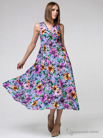 Платье Fleuretta, цвет цвет сиреневый / оранжевый