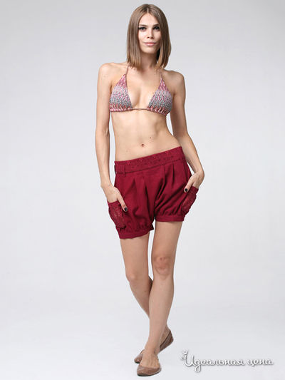 Шорты Fleuretta, цвет цвет вишневый