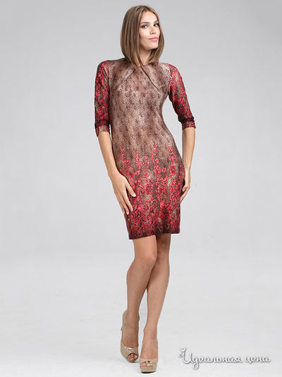 Платье Fleuretta, цвет цвет миндальный / красный