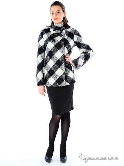 Пальто Pompa, цвет цвет черный / белый