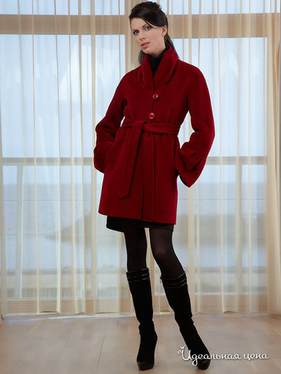 Пальто Pompa женское, цвет бордовый