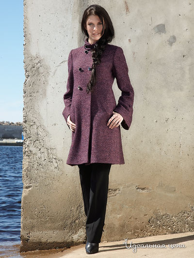 Пальто Pompa женское, цвет баклажановый