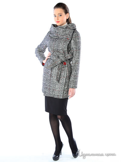 Пальто Pompa, цвет цвет серый / мультиколор