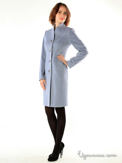 Пальто Pompa, цвет цвет серо-голубой