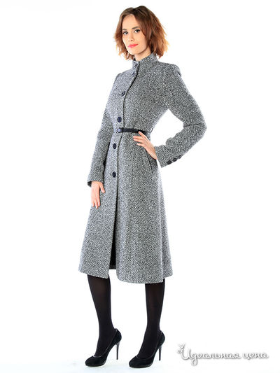 Пальто Pompa, цвет цвет черный / белый