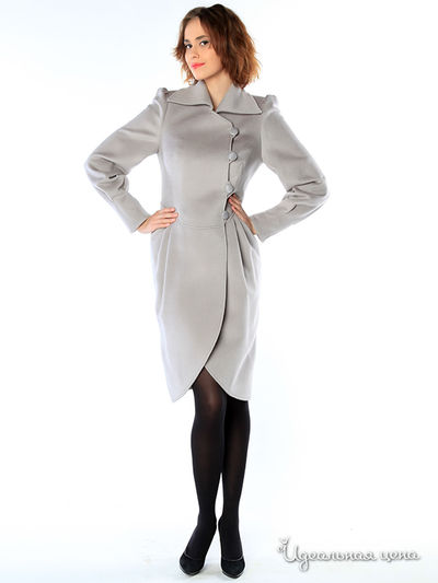 Пальто Pompa, цвет цвет светло-серый