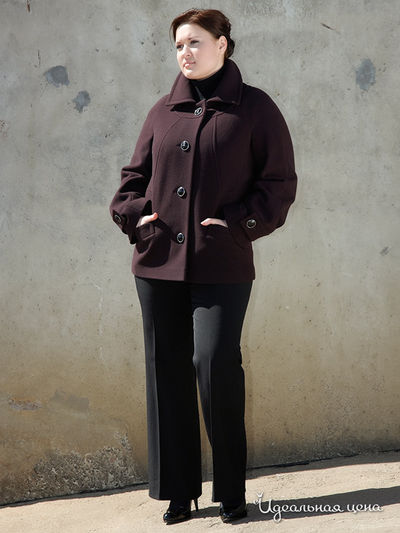 Полупальто Pompa, цвет цвет бордовый