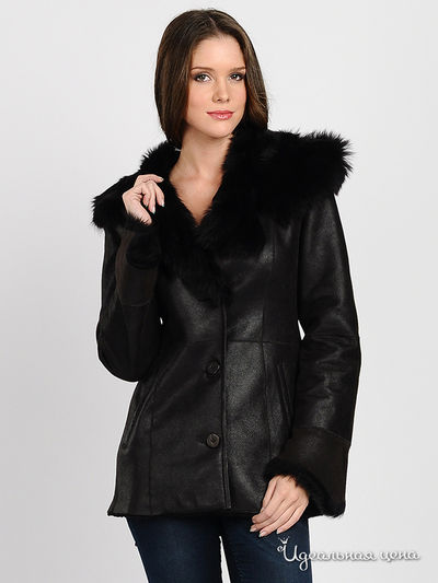 Дубленка Santa Lucia, цвет цвет темно-коричневый