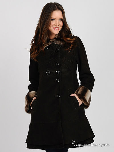 Дубленка Jack Trendy, цвет цвет коричневый